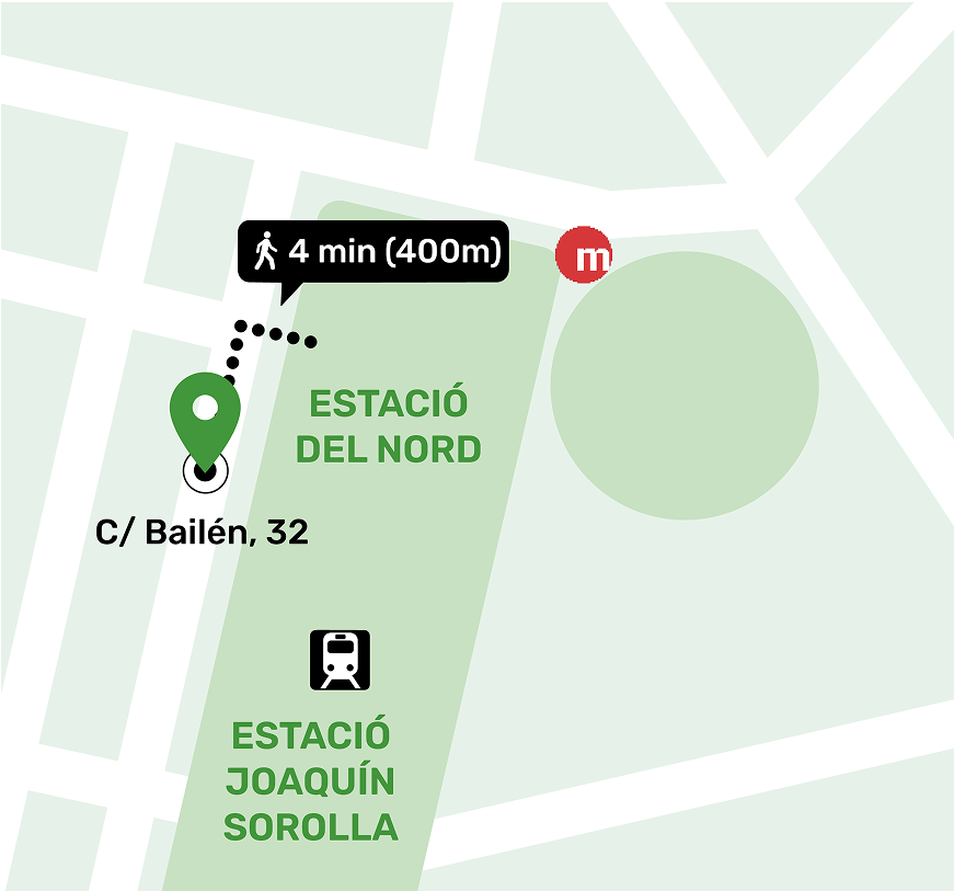 Mapa de Estació del Nord