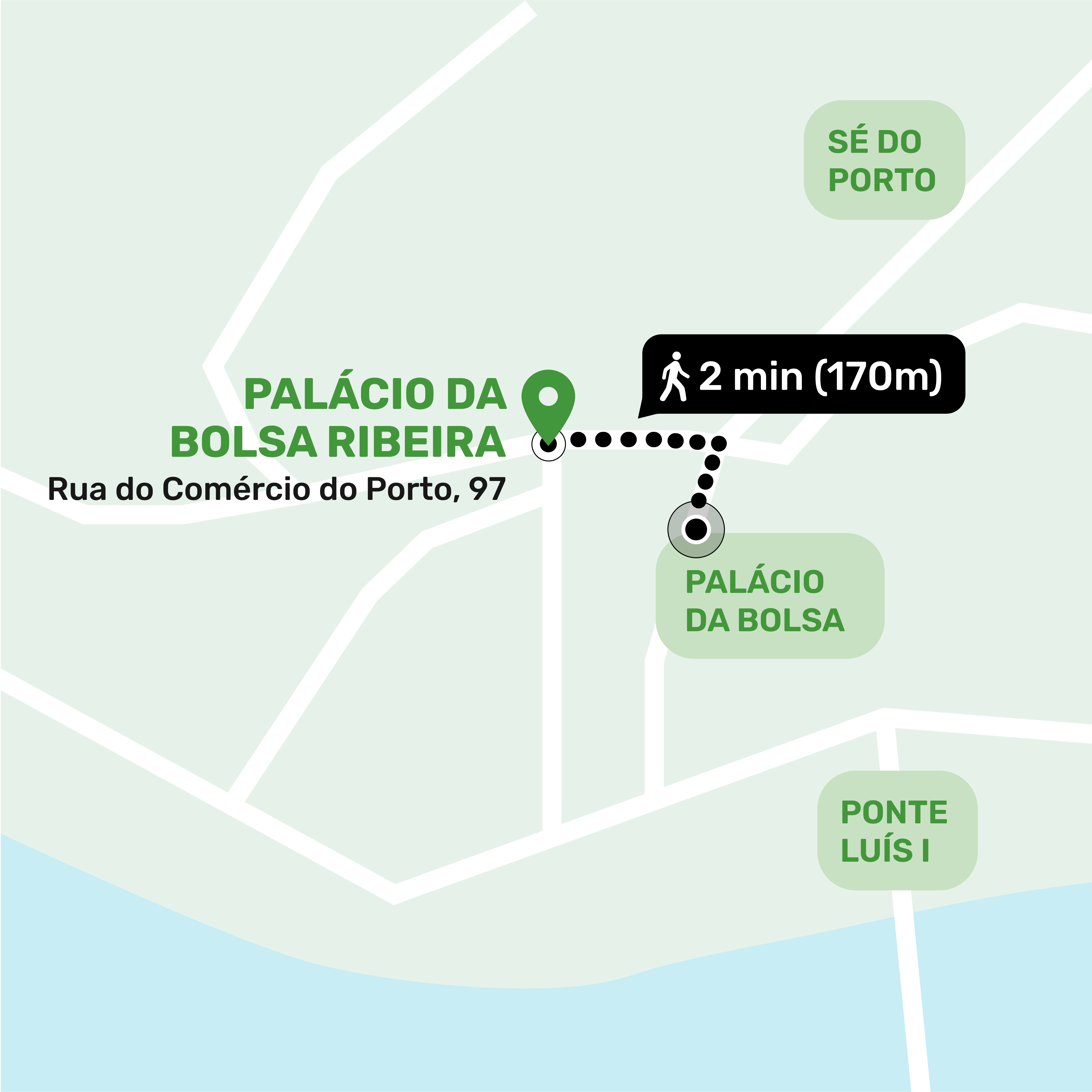 Mapa de Palacio de la Bolsa