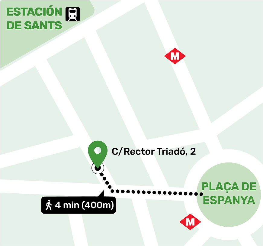 Mapa de Plaça d’Espanya - Sants